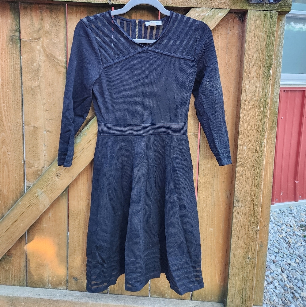 Calvin Klein Black Long Sleeve Dress